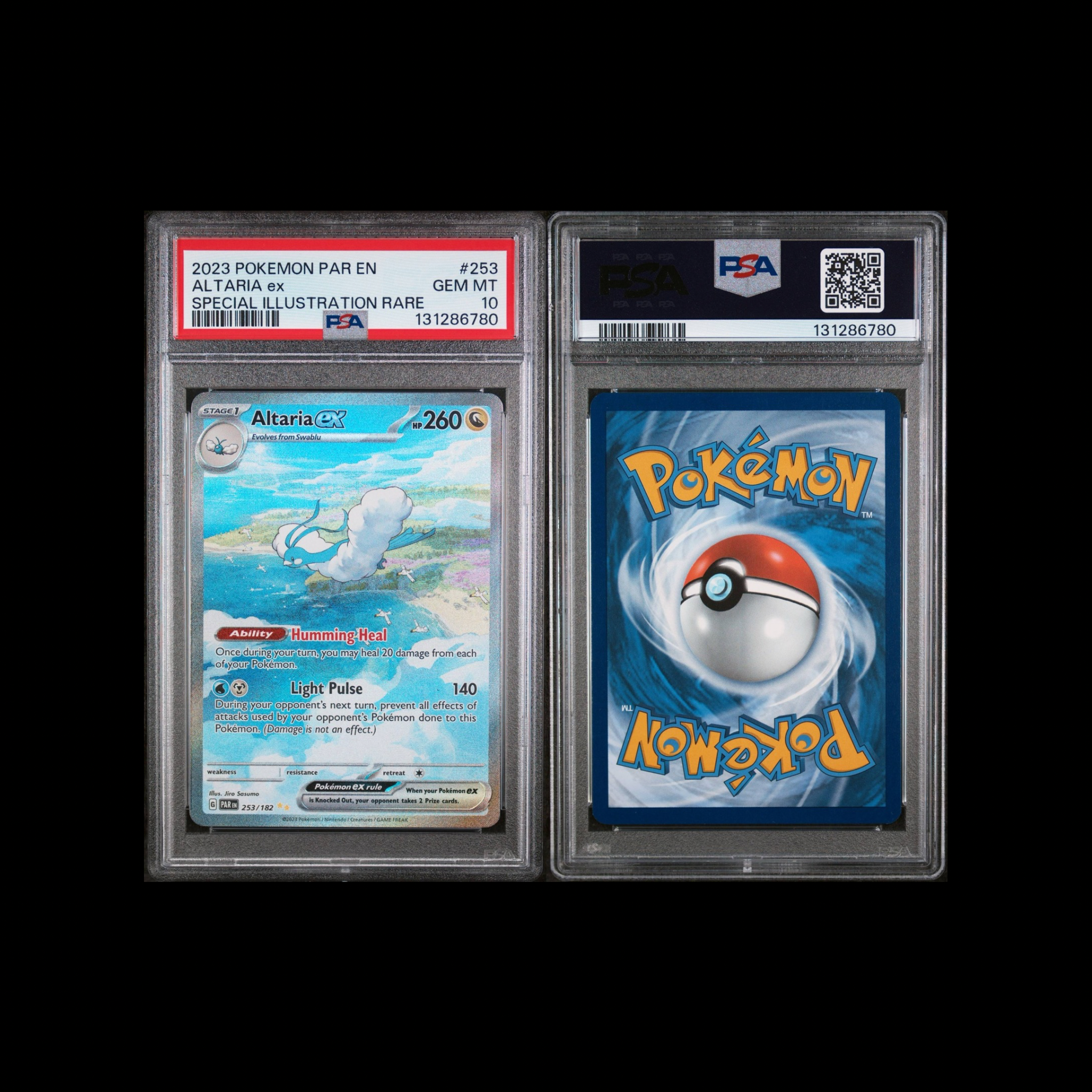 Altaria EX  253/182 PSA 10 Pokemon  Paradox Rift Special Illustration Rare Card